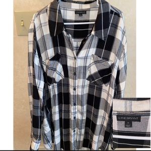 Plus size button up shirt